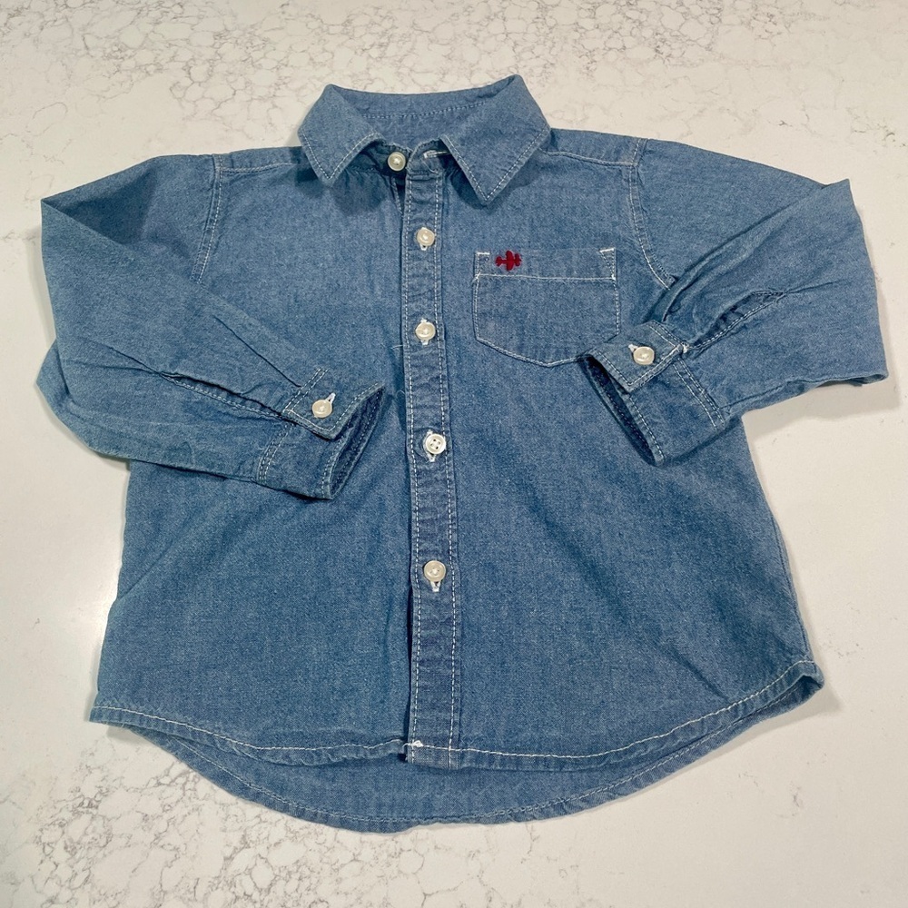 Carter’s Chambray Button Down Shirt SZ  24 months